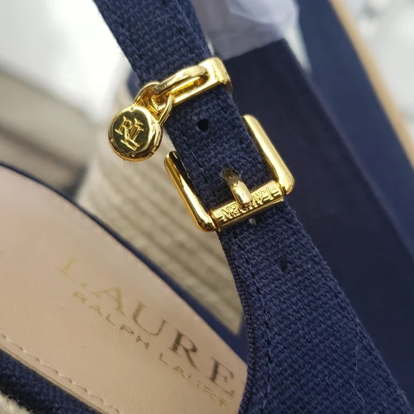 New Ralph Lauren blue wedges size 8 - Picture 9 of 9